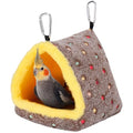 MEWTOGO Medium Winter Warm Bird Nest House with Support Board for Cage | Comfortable Bird Bed with Mat, Hanging Hammock Hut Gift, for Cockatiel Monk Parrots Sun Conure, 7.9"D x 7.9"W x 8.7"H - size: Medium