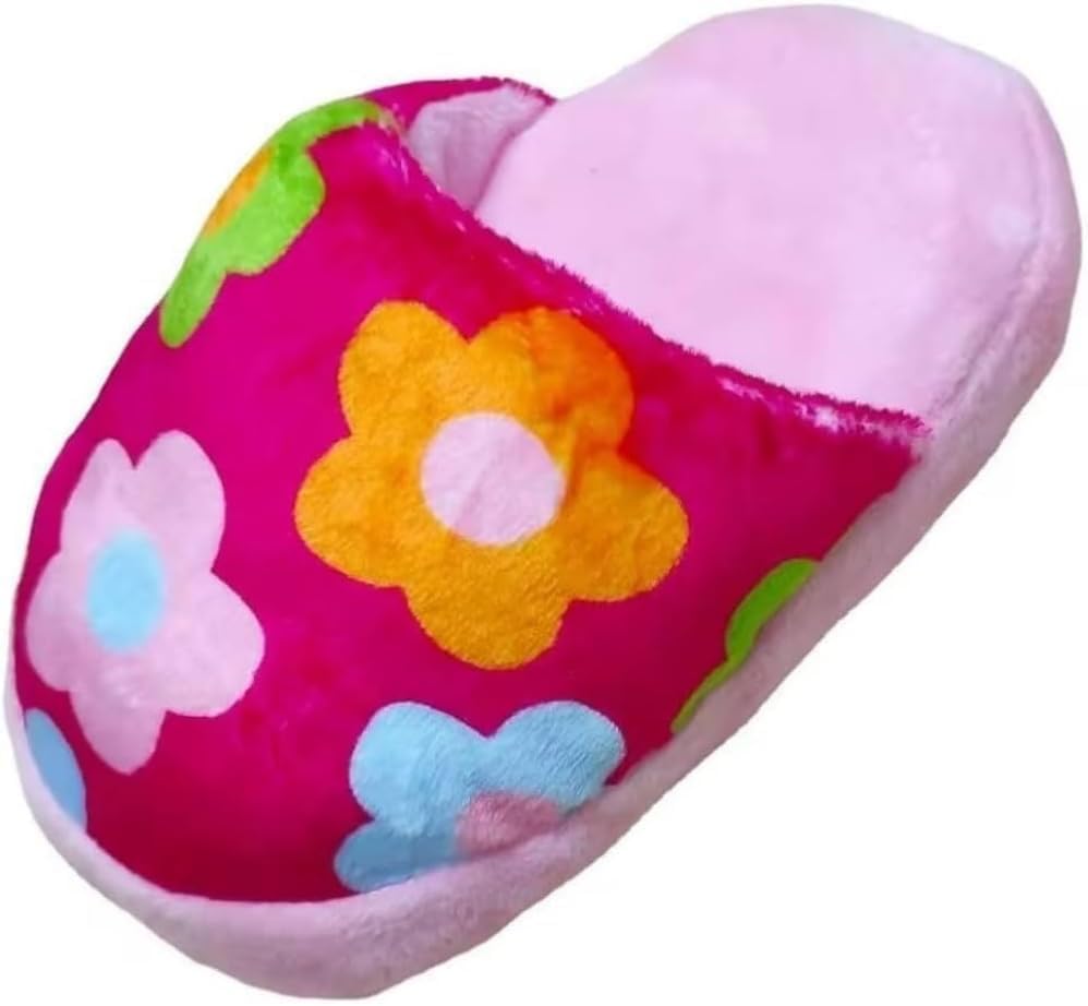 Durable Chew-Resistant Dog Toys with Interactive Squeaker - Double-Layer Oxford Fabric Plush Pet Chew Toys for Aggressive Chewers, Machine Washable (Slipper Design, Multicolor)