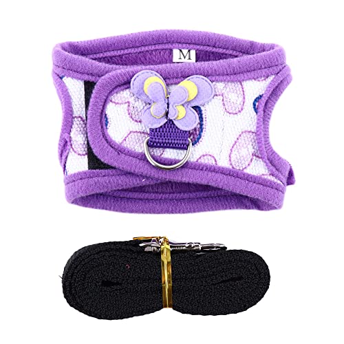 Small Animal Harness Vest and Leash Set, Adjustable Soft Vest for Ferret Guinea Pig Hamster Rat Chinchilla and Similar Small Pet