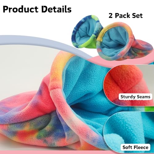 2 Pack Guinea Pig Snuggle Sack Soft Fleece Large Hideout Ferret Cozy Cave Hamster Sleeping Bag Small Animal Bed for Rabbit Bunny Chinchillas Rat Squirrel Hedgehog Cage Accessories (2 Pack, Large)