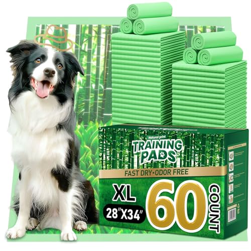 Puppy Pads XL 60 Count - 28"x34" with Adhesive Tabs - size: 28 x 34 inches (60 Count)