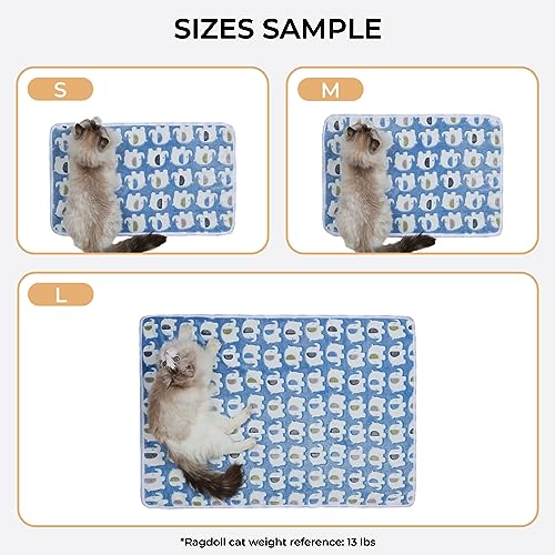 1 Pack 3 Blankets Super Soft Fluffy Premium Cute Elephant Pattern Pet Blanket Flannel Throw for Dog Puppy Cat Blue Small(23x16 inch) - color: Blue, size: 23x16 inch (Pack of 3)