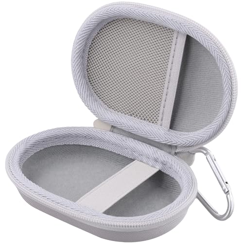 co2CREA Hard Case for Logitech Pebble M350/M350s/M355/i345 Mouse, Off White | Travel Protection, Soft Anti-Static Lining, Hard EVA Shell, Shockproof Dustproof Water Resistant - color: Off White Case