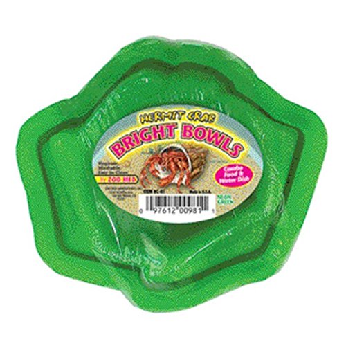 Zoo Med Hermit Crab Bright Bowl, Green - color: Green