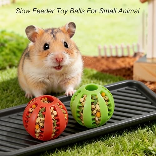 2Pcs Pet Foraging Feeder Chew Toys & Mat for Hamster Bird Guinea Pig Rat | Hamster Toys Slow Chew Feeder for Parakeet, Lovebird, Rabbit, Cage Accessories for Small Animals, Rat Enrichment Toys