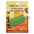 Exotic Nutrition Crinkle Barrel with Apple Sticks - Fun & Unique Toy for Hamsters, Gerbils, Rabbits, Guinea Pigs, Prairie Dogs, Chinchillas, Degus, Squirrels, Rats and Other Chewing Small Animals