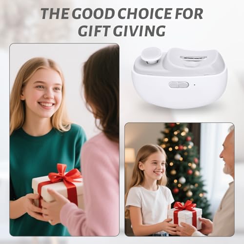 3 in 1 Electric Nail Clipper for Seniors, Baby Nail Trimmer Electric Automatic Trimmer, Safe Electric Toenail Clippers Nail File Tools for Adult, Manicure Kit Grinder with Polishing(White) - size: White