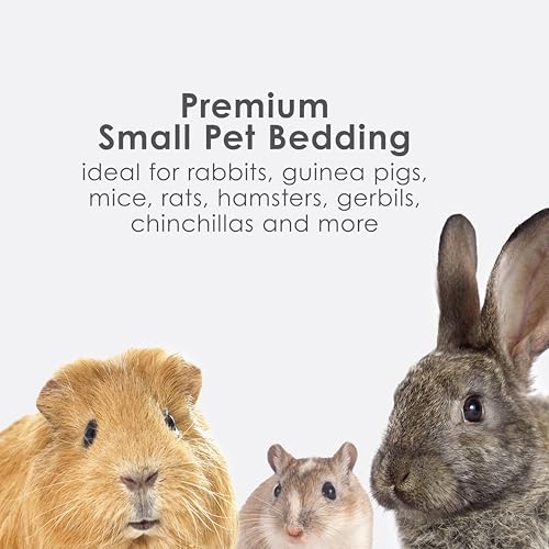 Kaytee Clean & Cozy Natural Paper Bedding, 24.6 Liters | Keeps habitats fresh. Small animal bedding for rabbits, guinea pigs, hamsters. Hamster bedding odor control, 99% dust-free - size: 24.6 Liters