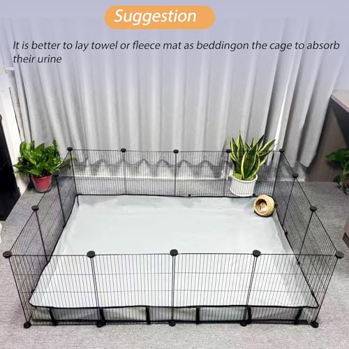 Guinea Pig Cage Liner Tarp Bottom Waterproof and Washable Base Also for Rabbits, Bunny, Chinchesillas, Hedgehog, Ferrets and Other Small Animals(36x48 inches) - size: 36.0"L x 48.0"W x 4.0"H