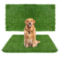 GLOBREEN Thick Artificial Grass Pee Pads for Large Dogs, 45" x 32" Puppy Pets Fake Turf Grass Patch Potty Training, High Drainage - size: 32x45 Inch