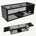 17-inch Large Double-Entry Humane Rat Trap with a Sturdy Metal cage, Suitable for Chipmunk and mice, Featuring a Highly Sensitive Trigger Pedal, for Indoor and Outdoor use