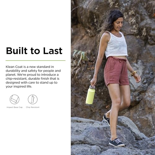 Klean Kanteen 32oz TKWide Insulated Water Bottle with Twist Cap - Shadow Lime - color: Shadow Lime