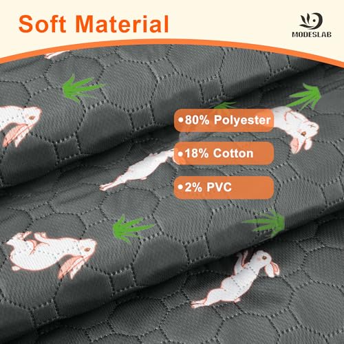 4-Pack Guinea Pig Cage Liner, 16in x 30in Fast Absorption Washable Bedding Pee Pads for Dogs Puppy Rabbit Small Animal Cage Mat, Leakproof & Non-Slip - color: Gray, size: 16" x 30", 4pcs