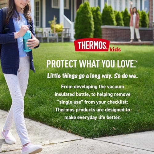 THERMOS FUNTAINER Water Bottle with Spout, 16oz, Cowgirl Charm | Kids Stainless Steel Insulated Water Bottle, Keeps Drinks Cold Longer for School & Play, BPA-Free - color: Cowgirl Charm, size: 16 Ounces