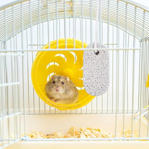 2 Pcs Dog Rocks, Hamster Chew Toys, Pet Teeth Grinding Stone, Small Animal Pet Lava Bites Chews Toy Teeth Grinding Block Mineral Calcium Stone for Hamsters Parrot Chinchillas Rabbits
