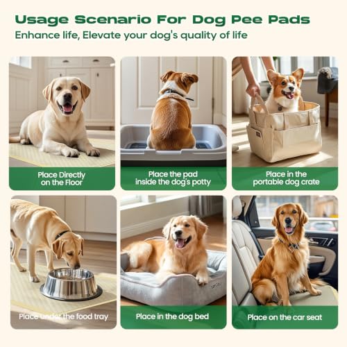 Bamboo Puppy Pads X-Large 28"x34" 60 Count with Adhesive Tabs - size: 28x34 inches (60 Count)
