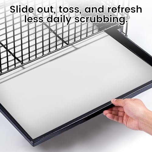 17.7x13.8in Bird Cage Liners - 200 Sheets Pre-Cut Cage Tray Pads | Disposable Absorbent Non-woven Pads Absorb Moisture and Collect Feathers for Parrots, Cockatiels, Parakeets and Finches - size: 17.7x13.8in-200P