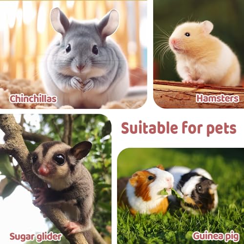 MiOYOOW Sugar Glider Sleeping Pouch, Winter Warm Plush Hamster Bed Hanging Small Animals Nest for Guinea Pig Squirrel Ferrets - color: blue