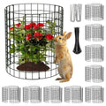 10 Packs Round Plant Protector from Animals,Metal Wire Mesh Garden Plant Cages for Outdoor Gardening Supplies, Garden Protection Rabbits Chickens Ducks for Vegetables, Flowers, Shrubs (12'' x 12'') - size: 12'' x 12''