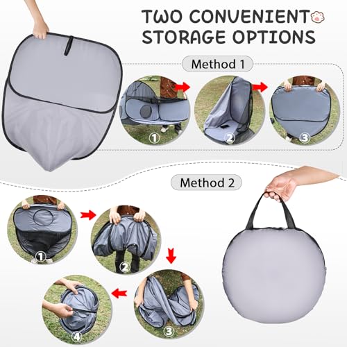 TailTastic Cat Playpen,3-in-1 Surround Tunnel for Indoor & Outdoor Use | outdoor cat tent,breathable mesh,pop-up folding design,and Medium/Large sizes for cats and small animals