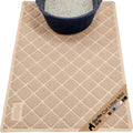 GORILLA GRIP Cat Litter Box Mat, Cushioned Coil Mesh Litter Trapping Mats, Scatter Control Supplies for Less Mess, Phthalate Free, Ultra Deep Catch Grooves, Rinse or Vacuum to Clean, 30x20 Beige - color: Beige, style: Medium (30" x 20")