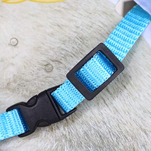 2 Pack Cat Harness and Leash | Adjustable Halter Harness with Nylon Strap, Safety Rope Leads for Kittens | Orange & Light Blue Color Set, Comfortable Escape-Proof Design