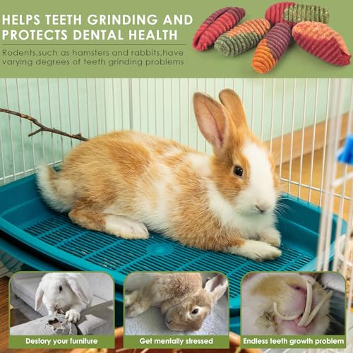 ERKOON Chinchilla Treats, Timothy Grass Chew Toys for Teeth for Rabbit Guinea Pig Gerbil Rat Dwarf Hamster (Large Size-2 Pack) - size: 7 Ounce (Pack of 2)