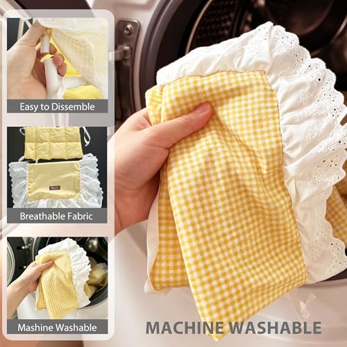 Guinea Pigs Hammock with Curtain Guinea Pig Hideout Washable(Yellow) | Machine Washable Guinea Pig Tent Hideout Breathable Bunny hammock rabbit hide for Dwarf Rabbit,Guinea Pig cage Accessories