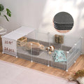 Guinea Pig Cages with Corrugated Liner 10ft CNC Small Animal Playpen Indoor Bunny Rabbit Cage Large Critter Habitat Hedgehog Pet Hutch 55x28x14inch