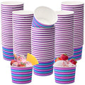 Jingmore 100 Pcs Ice Cream Paper Cups Bulk 8 oz Disposable Dessert Bowls for Hot or Cold Food Snack Treats Gift for Birthday Summer Party Favor Decoration(Video Game) - style: Video Game