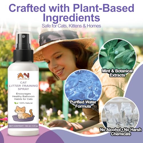 Cat Litter Training Spray, 150ml Litter Box Attractant for Cats & Kittens | Natural attractant helps guide cats and kittens to the litter box for easier training, retraining, and new-home transitions. - color: Cat Litter Training