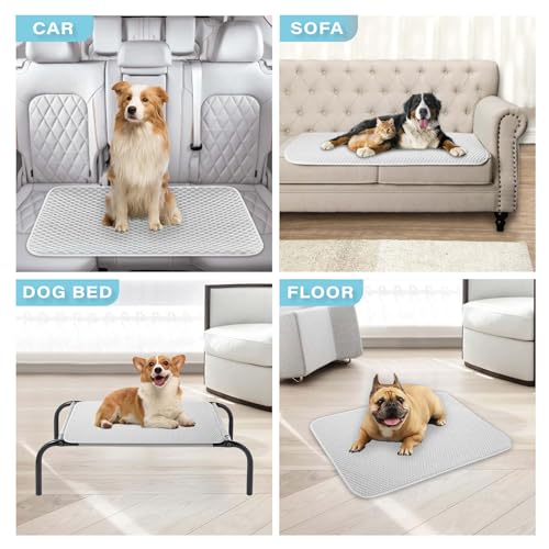 MICROCOSMOS Pet Cooling Mat & Sleeping Pad- Breathable Bubble Surface, EZ Clean. Keep Cooling for Pets, Kids and Adults in Summer.(GreyWhite, 36" x 36") - color: GreyWhite, size: 36" x 36"