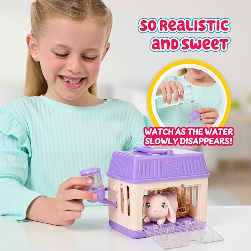 Little Live Pets Mama Surprise Minis Bunny, Reveals 2-4 Babies | Feed celery to reveal surprise babies with unique birthmarks, 2 accessories; interactive pet toy kids ages 4+ - style: Bunny