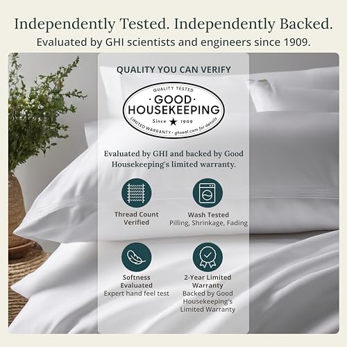California Design Den 100% Egyptian Cotton Deep Pocket Full Size Sheets Set | Backed by Good Housekeeping Seal, Light & Airy Soft Sateen, 15" Deep Pocket, All-Around Elastic, Durable, Soft Rose - color: Soft Rose, size: Full