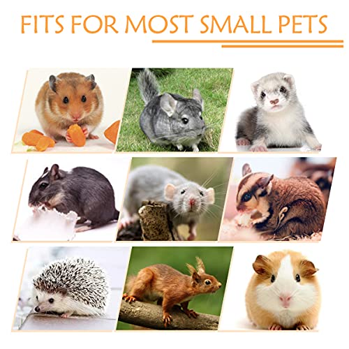 LEFTSTARER Guinea Pig Ferret Rat Hammock Toy Small Animal Cage Accessories Hideout Tunnel & Bunkbed Hammock for Rat Ferret Guinea Pig Hamster Sugar Glider Chinchilla (Star-Brown) - color: Star-Brown
