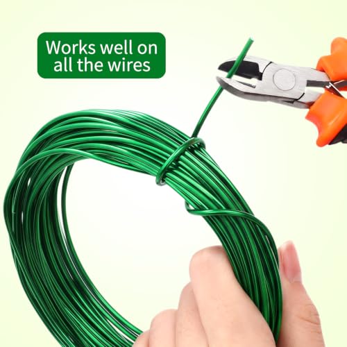 Mudder 5 Roll Aluminum Bonsai Training Wire Tree 1/1.5/2.0/2.5/3mm 118 Feet Total with Bonsai Wire Cutter Anodized Training for Holding Branches Small Trunks(Green) - color: Green, size: 1/1.5/2/2.5/3mm