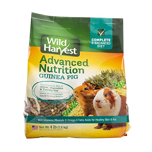 Wild Harvest Advanced Nutrition Guinea Pig, 4 Pounds, Complete And Balanced Diet - size: 4 Pound (Pack of 1)