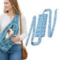 Adjustable Soft Fabric Pet Sling Carrier for Guinea Pig & Bearded Dragon, 15.7×7.1 Inch