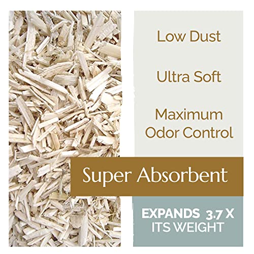 French Hemp Bedding 44lb — Chicken Coop & Horse Stall Bedding | Ultra Low Dust, Odor Control, Deep Litter Ready | Premium Hemp Shavings for Chickens, Horses, Rabbits & Small Animals - size: Pack of 1