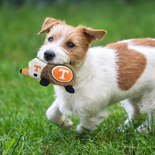NCAA Tennessee Volunteers Plush Hedgehog Toy for Dogs & Cats, Cool Soft Pet Toy for Fun and Interactive Play, Dog Chew Toy with Squeaker, Licensed Hot Pet Toy - color: Tennessee Volunteers