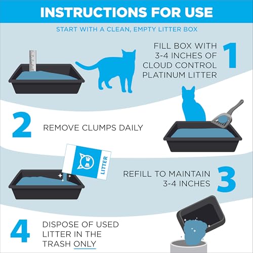 ARM & HAMMER Cloud Control Platinum Cat Litter, Multi-Cat, 37 lbs | Clumping Litter, Hypoallergenic, Dust-Free, 14-Day Odor Control - style: Cloud Control Platinum Clumping Litter