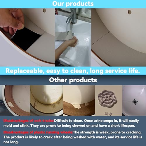 15in Wall-Mount Silent Chinchilla Wheel，Removable Washable Track | Large Wooden Exercise Wheel for Hamster, Hedgehog, Rat, Syrian Hamster