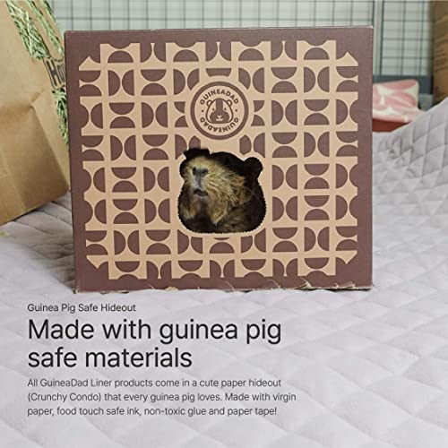 GuineaDad Premium Liner – Fleece Guinea Pig Cage Liner – Ultra-Plush Reusable Fleece Bedding with Waterproof Bottom – Extra Absorbent Liner for 2x2 C&C (Blush) - size: C&C 2x2