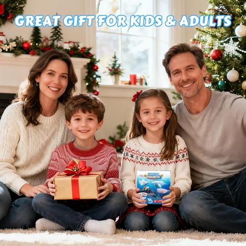 Magnetic Ocean Animals Building Toys,STEM Toddler Learning Toys 3D Puzzle Sea Animals for Boys Girls, Educational Magnetic Travel Montessori Toy Turtle Whale Shark,Unique Birthday Gift for Kids 3 4 5 - style: Ocean Animals