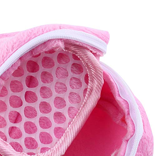 Pet Dog Carrier Bags,Portable African Hedgehog Hamster Breathable Bags,Handbags,Puppy Cat Travel Backpack(S Size:17x12cm/6.7x4.7inch) - color: White Mesh - Pink, size: Small