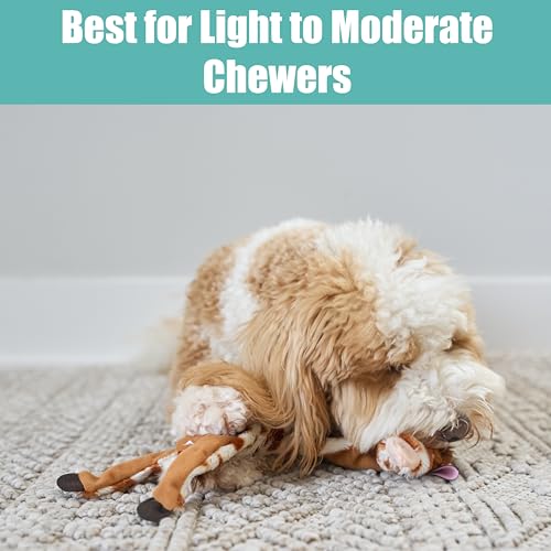SPOT Skinneeez Giraffe 14 Inch Stuffing-Free Plush Squeaky Dog Toy – Soft Interactive Chew Toy for Small and Medium Dogs – Mess-Free Play for Light & Moderate Chewers - style: Mini Giraffe