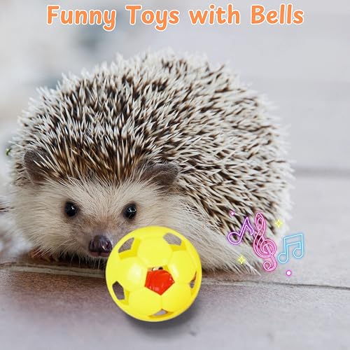 Hedgehog Hideout Tunnels with Bell Ball Toy, Hedgehog Tunnels with 2pcs Toys For Hedgehogs, Small Animal Tunnel Tubes Toy For Hamster Guinea Pig Chinchilla Rabbit, Hedgehogs Accessories (White Tunnel) - color: White Tunnel