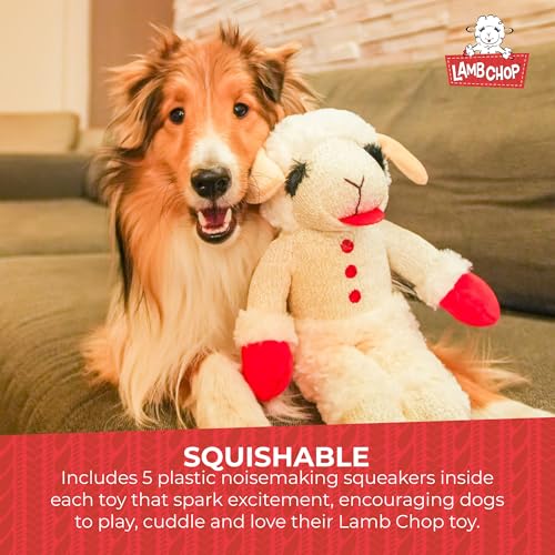 Multipet Standing Lamb Chop 13" Dog Toy - size: 13" Standing, style: White