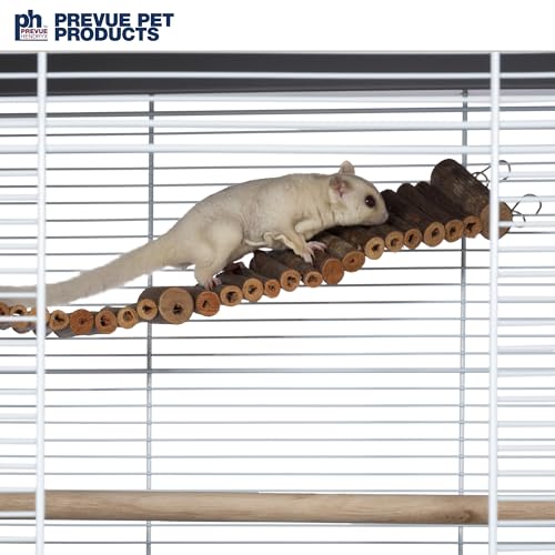 Prevue Pet Products Natural Large Wonder Walk Bird & Small Animal Ladder - Wooden Cage Accessories for Climbing, Exercise, Hanging Activity Bridge for Birds, Hamsters, Gerbils & Mice - size: Large