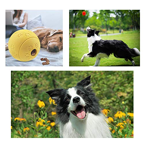 Volacopets 5 Different Functions Interactive Dog Toys, Puzzle Toys, Dog Balls for Medium Large Dogs, Dog Squeaky Balls, Food Treat Dispensing Toys - size: Medium Large (5 Pack)